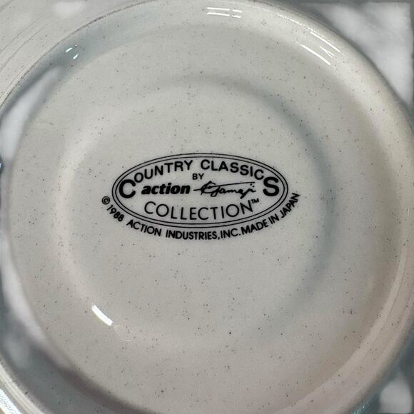 Country Classics by Action 1988 Goose Floral Cup & Saucer Set | Vintage Japan - Picture 7 of 14